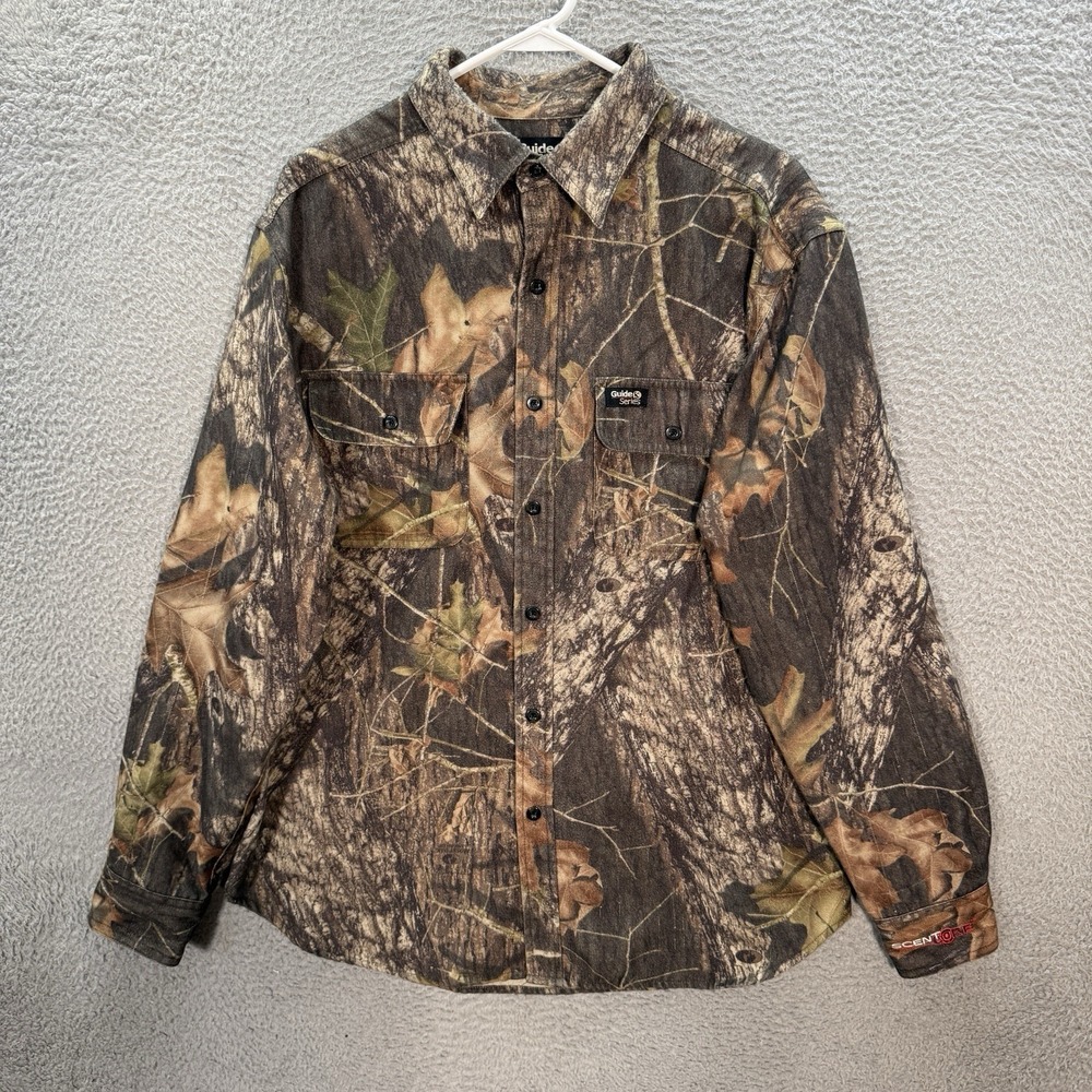 Gander Mountain Guide Series Shirt Adult Medium Camouflage Mossy Oak Scent Core